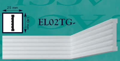 Планка стеновая (молдинг) EL02TG