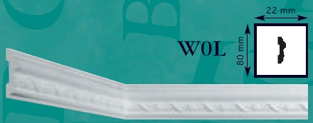Планка стеновая (молдинг) W0L