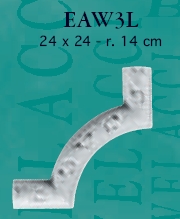 Уголок к планке стеновой (молдингу) W3L