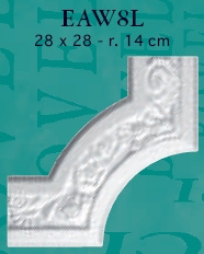 Уголок к планке стеновой (молдингу) W8L