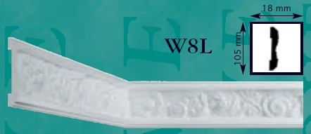 Планка стеновая (молдинг) W8L