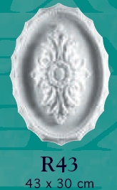 Розетка потолочная R43