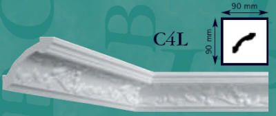 Плинтус потолочный C4L