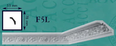 Плинтус потолочный F5L