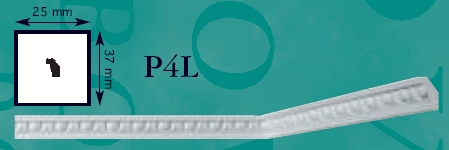 Плинтус потолочный P4L