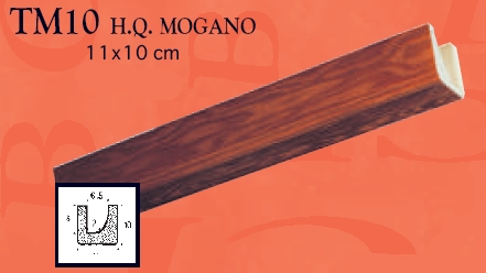 Балка ТМ10 Цвет "МАХАГОН".Балка полиуретановая декоративная.