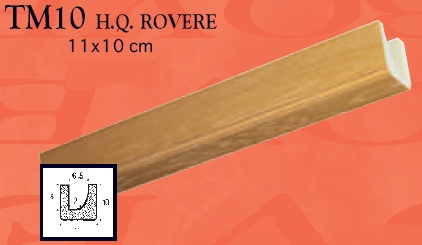 Балка ТМ10 Цвет "СВЕТЛЫЙ ДУБ". Балка полиуретановая декоративная.