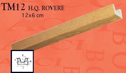 Балка ТМ12 Цвет "СВЕТЛЫЙ ДУБ". Балка полиуретановая декоративная.