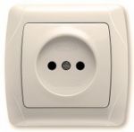 Розетка VI-KO Carmen одинарная кремовая