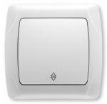 Выключатель VI-KO Carmen одноклавишный проходной белый Выключатель VI-KO Carmen одноклавишный проходной белый